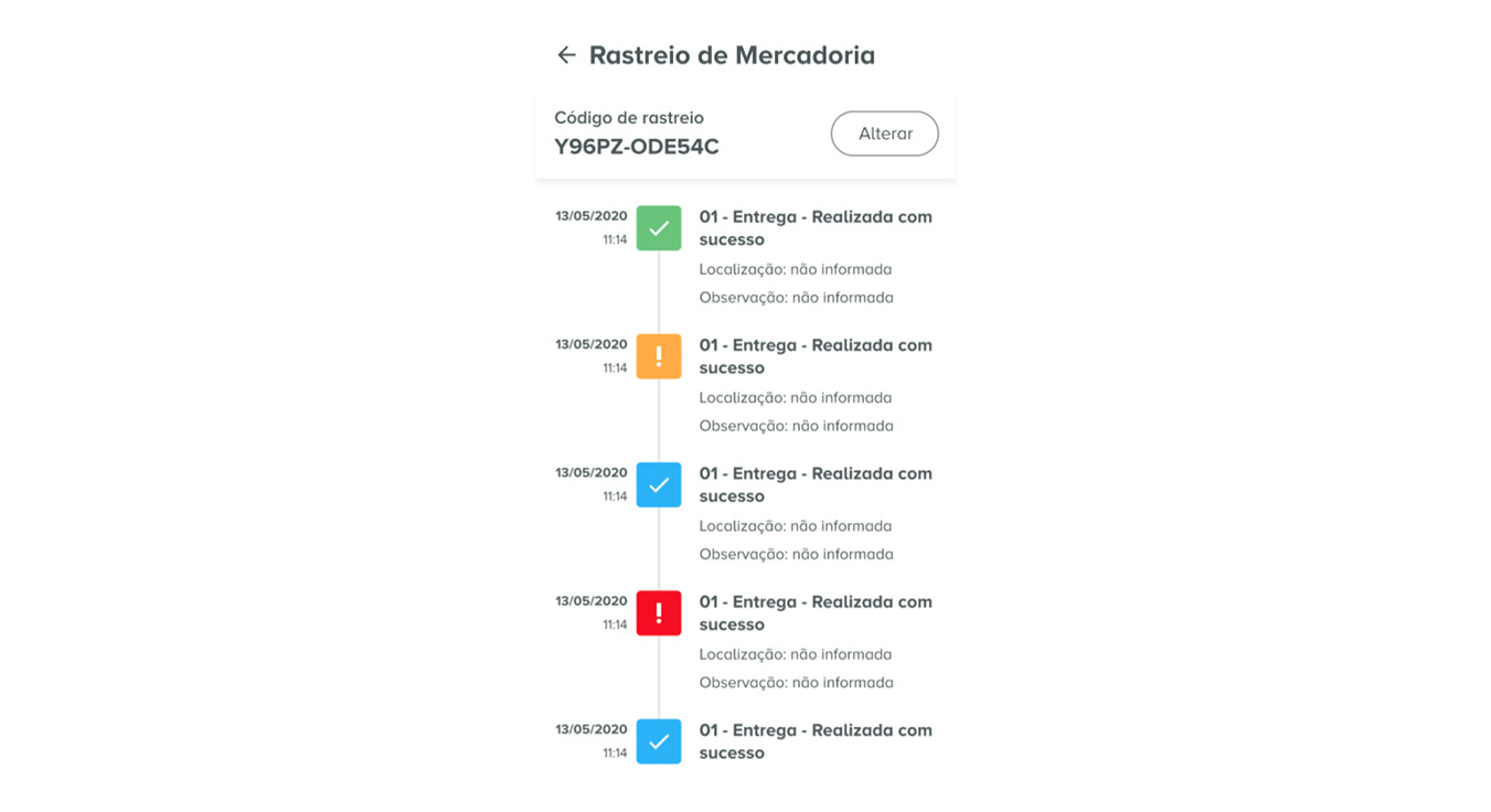 Rastreio de mercadoria pelo Fretelink