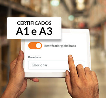 Suporte aos certificados digitais A1 e A3