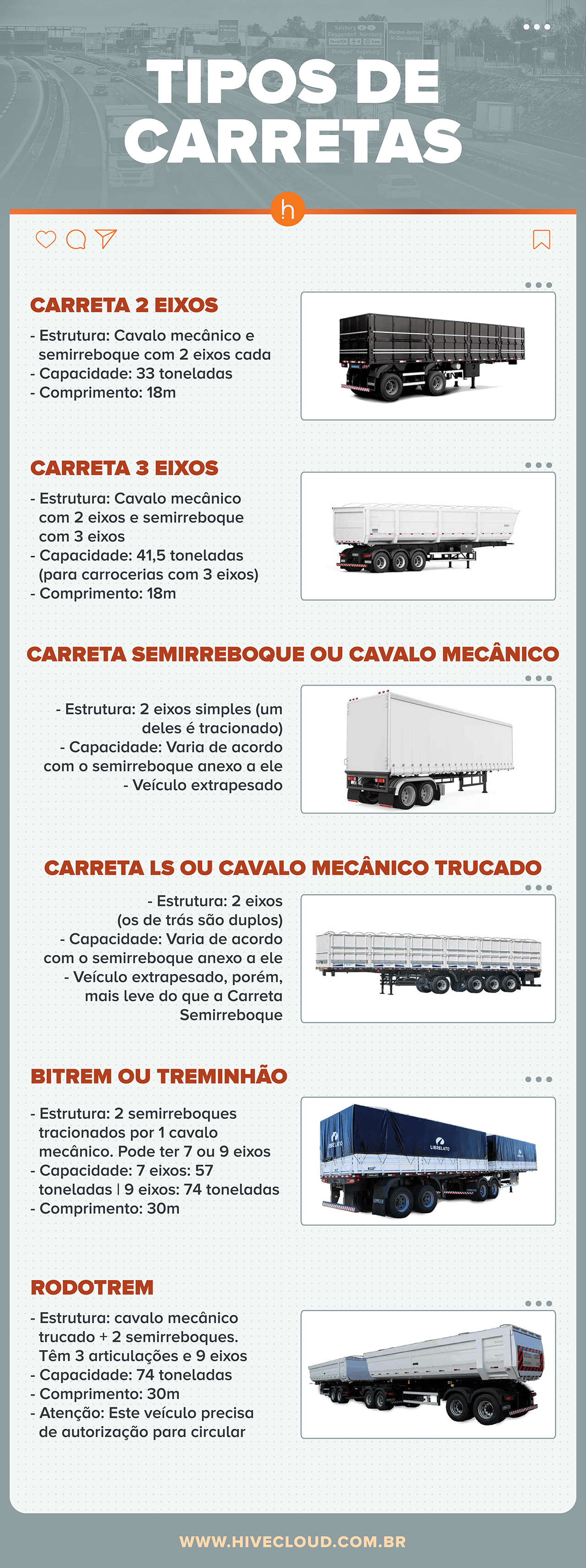 Tipos de carreta